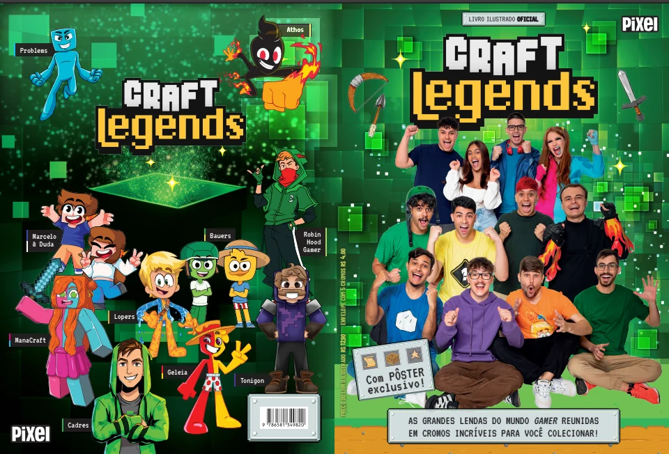 Álbum de Figurinhas Craft Legends